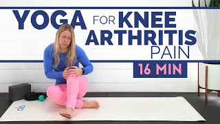 YOGA FOR KNEE ARTHRITIS PAIN  Knee Strengthening Exercises for Osteoarthritis [upl. by Namwob785]