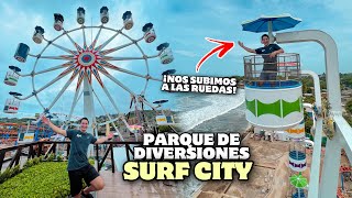 ¿Ya abrieron el PARQUE de DIVERSIONES de SURF CITY 🎡🇸🇻 Probamos las ruedas [upl. by Cinemod912]