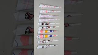 💅Tutorial How to make My Melody Paper Nails  DIY My Melody PINK theme Easy DIY✨Popular Nails [upl. by Kosel]