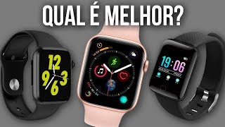 Comparativo IWO 10 vs W34 vs D13  Qual é o melhor smartwatch Qual vale mais a pena [upl. by Franza]