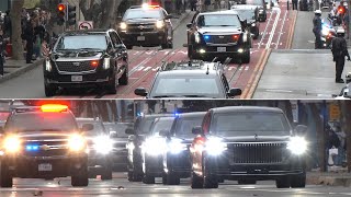 Chinese President Xi vs US President Bidens motorcades in San Francisco 🇨🇳 🇺🇸 [upl. by Mariellen]