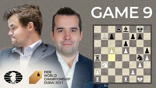 FIDE World Chess Championship Game 9  Carlsen vs Nepo [upl. by Entsirhc]