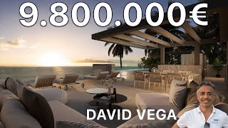 100 READY UNIQUE BEACHFRONT Villa【9800000€】5 min Puerto Banus Marbella DV2783 [upl. by Dorlisa560]