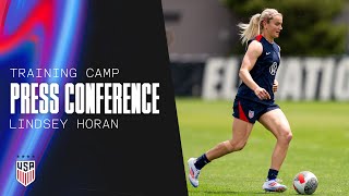 TRAINING CAMP PRESS CONFERENCE Lindsey Horan  May 30 2024 [upl. by Bigelow]