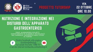 Progetto Tutorship  Nutrizione e integrazione nei disturbi dellapparato gastroenterico [upl. by Nailliw519]