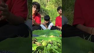 Eating Jungle food 24‼️souravjoshi souravjoshivlogs shorts realfools video eating food [upl. by Shaya]