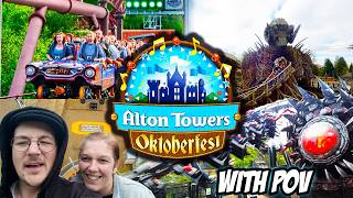 Alton Towers Oktoberfest With POV  September Vlog [upl. by Karly]