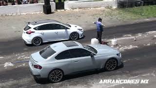 BMW M240i vs Focus RS  Arrancones [upl. by Myk]