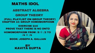 Lec 1021Group theoryExercise Q16Prove that there is no onto homomorphism from 𝑍8 ⊕ 𝑍2 to 𝑍4 ⊕ 𝑍4 [upl. by Notnel]