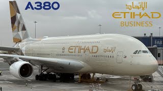 🇬🇧 London LHR  Abu Dhabi AUH 🇦🇪 BUSINESS CLASS UPPER DECK Etihad Airbus A380 FLIGHT REPORT [upl. by Sherrard]