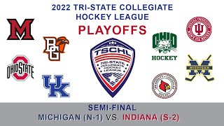 Indiana vs Michigan Hockey  2022 TSCHL Playoffs SemiFinal 21922 Part 2 [upl. by Kerred725]