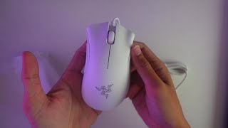 Unboxing Razer Deathadder Essential WHITE EDITION  Quick Review [upl. by Padraig]