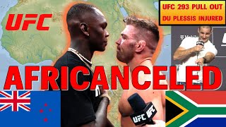 Adesanya vs Du Plessis Cancelled  Du Plessis is Injured  Sean Strickland to Fight Izzy UFC 293 [upl. by Rohn]