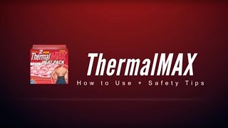 ThermalMAX Heat Packs How to Use [upl. by Airdnekal]