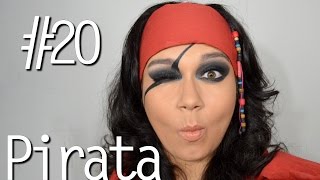 MYF 20 Pirata  Especial de Carnaval  Tutorial de maquiagem artística [upl. by Lenroc]