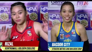 Rizal vs Bacoor  MPVA Semis Game 2 Highlights  Dec 10 2023 [upl. by Shaylynn]