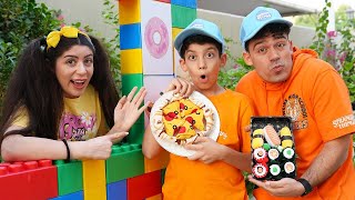 Degustación de comida inesperada en Sock Cafe  Videos educativos para niños [upl. by Notnel859]