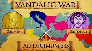 Battle of Ad Decimum 533 Roman  Vandalic War DOCUMENTARY [upl. by Anitroc]