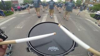 Brookings High School Marching Band Sendoff Parade Snare Cam [upl. by Redmer]