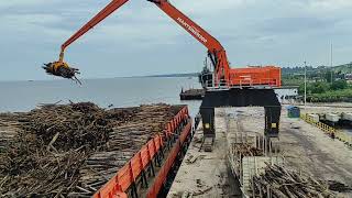 MANTSINEN 200 MATERIAL HANDLER LOADING INDONESIA [upl. by Anidam]