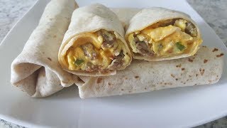 BURRITOS PARA EL DESAYUNO ESTILO MCDONALDS [upl. by Oiliruam]