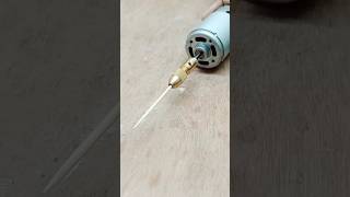 Drilling hole With toothpick engineering experiment science [upl. by Tongue]