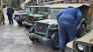 NW Military vehicle Trust visit Healey Dell nature Reserve 010123 [upl. by Eveline758]