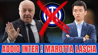 INCREDIBILE INTERVISTA MAROTTA Lascia lInter in diretta TV [upl. by Tound]