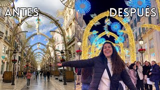 Así fue la inauguración de Luces de Navidad en calle Larios  Málaga 2021 [upl. by Odilo]