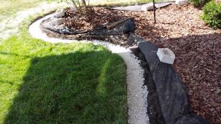 How to add landscape edging block to your landscaping [upl. by Aeduj746]