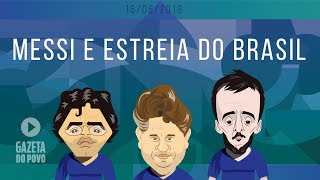 GAZETA NA RÚSSIA Brasil pronto para a estreia e Messi decepciona [upl. by Ayenat]