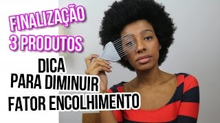 FINALIZAÇÃO FÁCIL CABELO CRESPO COM 3 PRODUTOS  MICHELE PASSA [upl. by Windham]