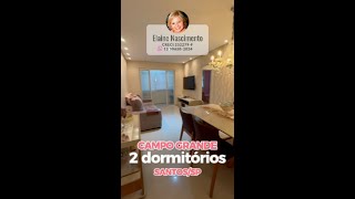 Apartamento 88m² com 2 dormitórios no CAMPO GRANDE em SANTOSSP  Ref 141292 [upl. by Nnailuj890]