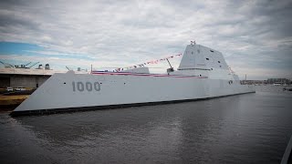 USS Zumwalt DDG 1000 commissioning [upl. by Naimed667]