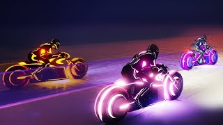 FUNNIEST TRON BIKE RACE in GTA 5 Online [upl. by Morissa]