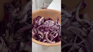 Crunchy Red Cabbage Slaw For Fish Tacos [upl. by Fields663]