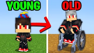 Minecraft but From YOUNG to OLD [upl. by Livvy]