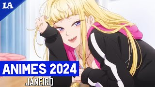 NOVOS ANIMES DE JANEIRO 2024  Guia de Temporada [upl. by Names]