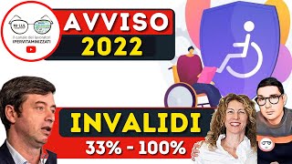 GUIDA 2022 INVALIDI PARZIALI e TOTALI PENSIONE INCREMENTO ASSEGNI AGEVOLAZIONI CONGEDI 33 ➡ 100 [upl. by Sanjay]