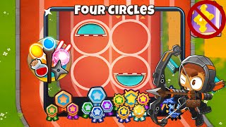 Four Circles Magic Monkeys Only Guide  No Monkey Knowledge  BTD 6 2023 Updated [upl. by Tarazi791]