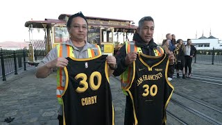 Warriors unveil new City Edition jerseys inspired by 150th anniversary of SF cable cars [upl. by Leuas]