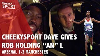 Man United Fan Gives Arsenal Player an quotLquot  Mo Farah Recognises CheekySport  Arsenal 13 United [upl. by Catharine]