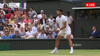 Carlos Alcaraz vs Matteo Berrettini WIMBLEDON 2023  TENNIS LIVE [upl. by Aicemat]