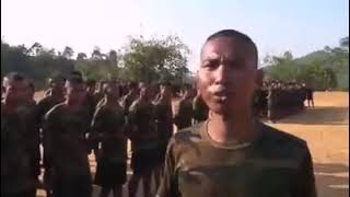 Arakan Army AA soldiers Training 💪🤜 [upl. by Mis912]