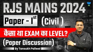 RJS Mains 2024 Paper Analysis  Tansukh Paliwal  Unacademy Linking Laws [upl. by Aileno]