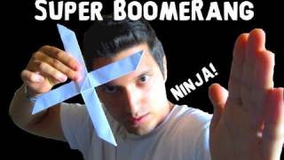 How to Make the Super Origami Boomerang  Robs World [upl. by Cornwell239]