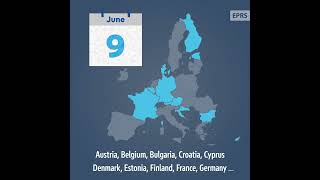 EU elections Mark your calendar useyourvote euelections2024 [upl. by Hilten]