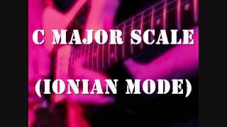 C Major Scale Ionian Mode  Groove Backing Jam Track [upl. by Adoc]