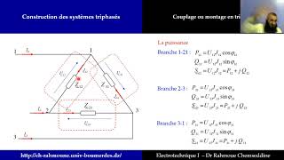 Cours d’Électrotechnique 1 Circuit triphasé 2 Couplage Triangle [upl. by Arim]