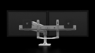 Ergotron LX Desk Dual Direct Arm Full Motion Redoubled [upl. by Leann]